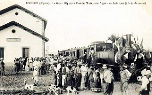 2571- Boghari - Gare - Inauguration ligne d'Alger - 1912